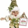 New! Mark Roberts Under The Mistletoe Elf - 10"