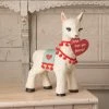Bethany Lowe New! Valentine Llama, Paper Mache