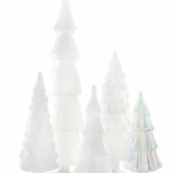 Cody Foster New! White Candy Glass Trees, Large