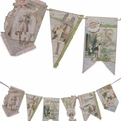 Bethany Lowe Wishes Pastel Vintage Christmas Garland