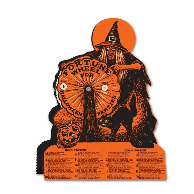 Beistle Beistle Vintage Halloween Witch Fortune Wheel Game 3 Beistle Beistle Vintage Halloween Witch Fortune Wheel Game